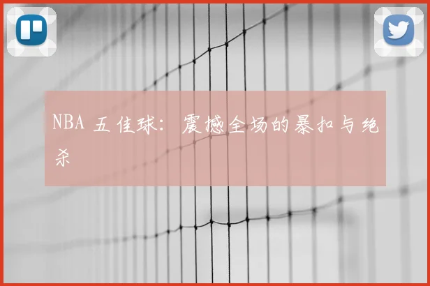 NBA 五佳球：震撼全场的暴扣与绝杀